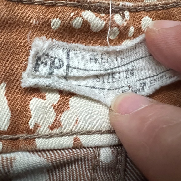 Free people Discharge Bali Flare In Caramel Wash 24 preowned - Picture 9 of 9